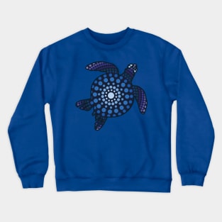 Blue Turtle Aboriginal Crewneck Sweatshirt